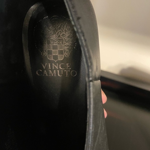 Vince Camuto Black Leather Booties - Picture 3 of 5